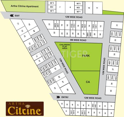  citrine Images for Layout Plan of Artha Citrine
