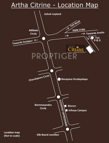  citrine Images for Location Plan of Artha Citrine