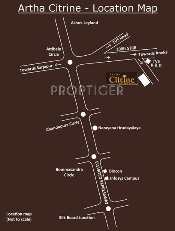  citrine Images for Location Plan of Artha Citrine