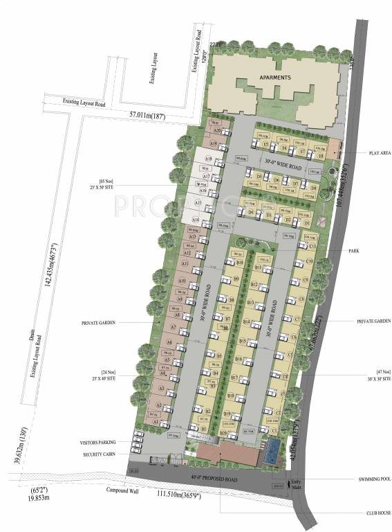 uniworth finewest tranquil Master Plan