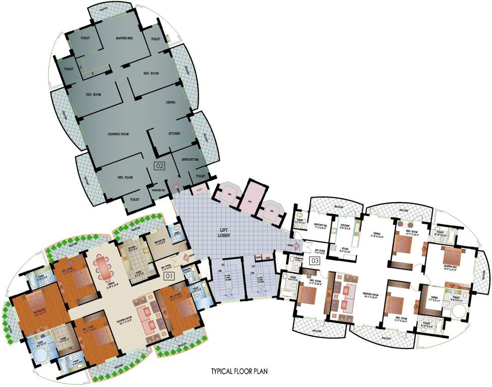 crown heights Images for Cluster Plan of Ansal Crown Heights