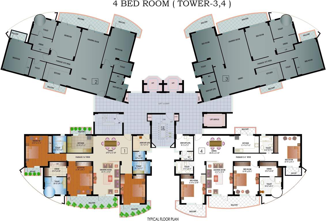 crown heights Images for Cluster Plan of Ansal Crown Heights
