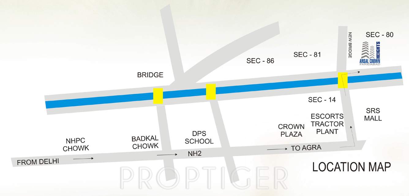 crown heights Images for Location Plan of Ansal Crown Heights