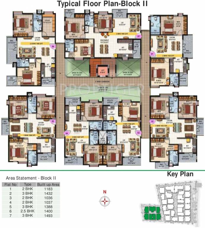 shilpitha splendour annex Block II Cluster Plan