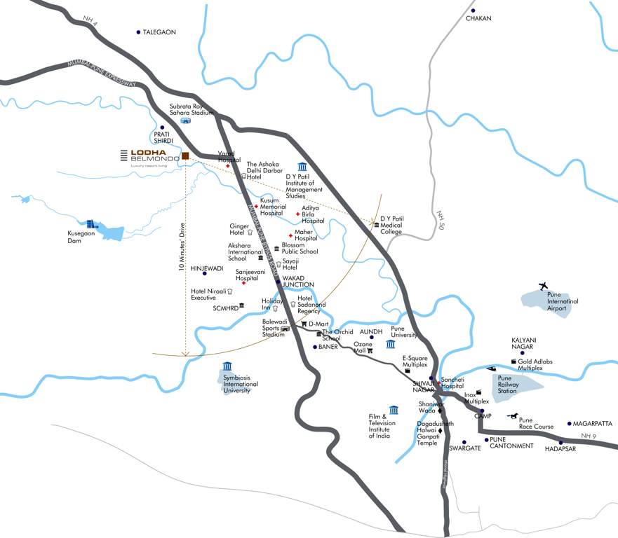  belmondo Images for Location Plan of Lodha Belmondo