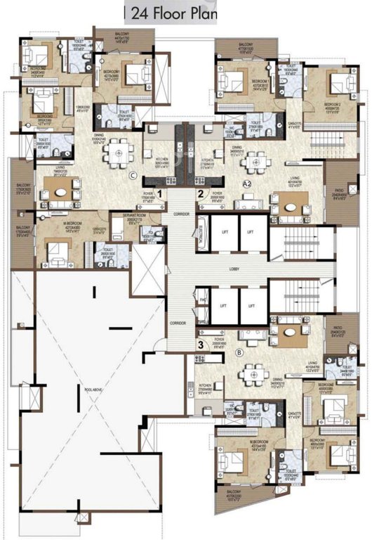 brooklyn heights Images for Cluster Plan of Prestige Brooklyn Heights