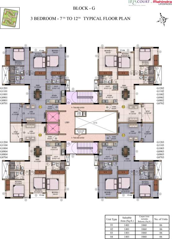 Images for Cluster Plan of Mahindra Iris Court