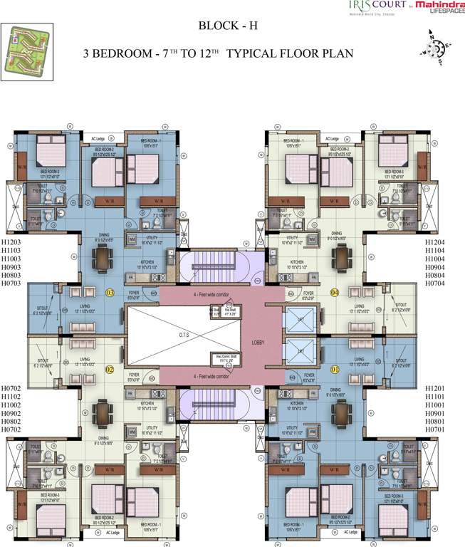 Images for Cluster Plan of Mahindra Iris Court