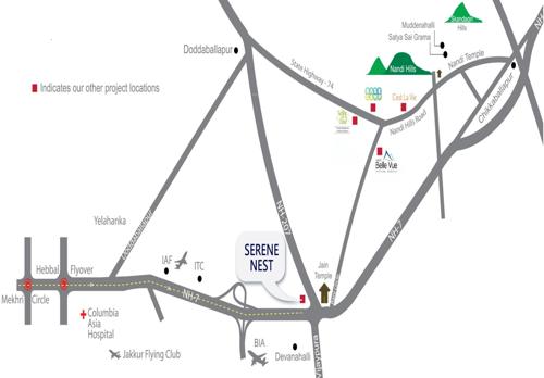  serene-nest Images for Location Plan of DivyaSree Serene Nest