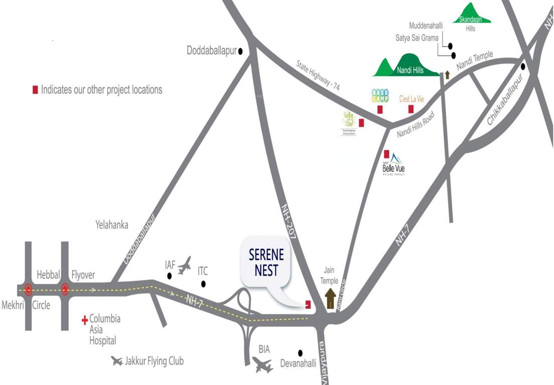  serene nest Images for Location Plan of DivyaSree Serene Nest