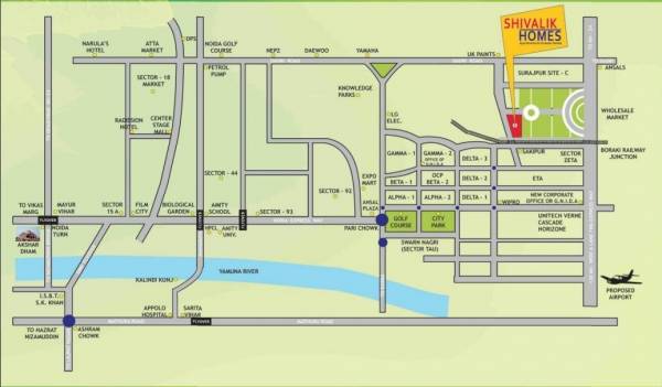  shivalik-homes Location Plan