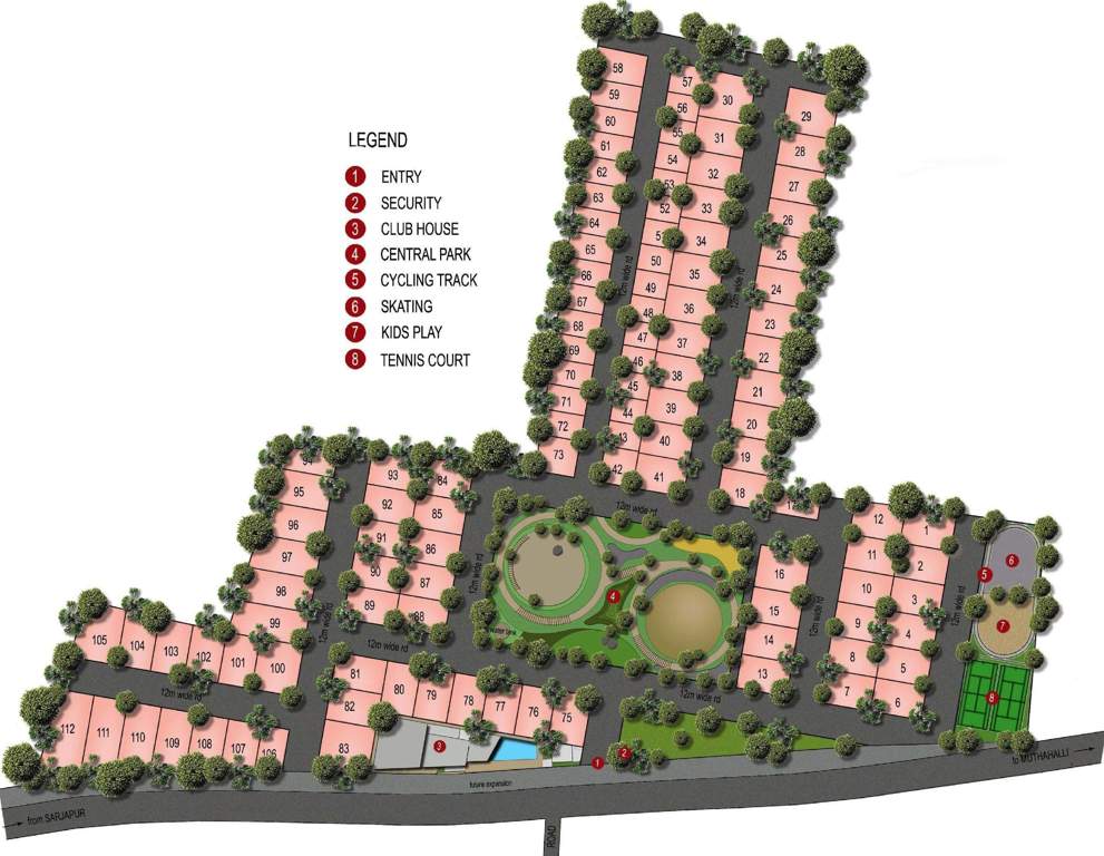 woods Images for Layout Plan of Pushpam Woods