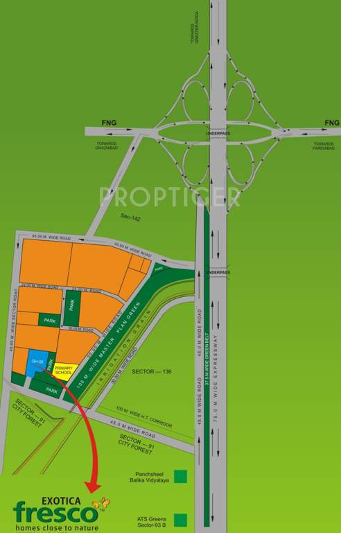 fresco Images for Location Plan of Exotica Fresco