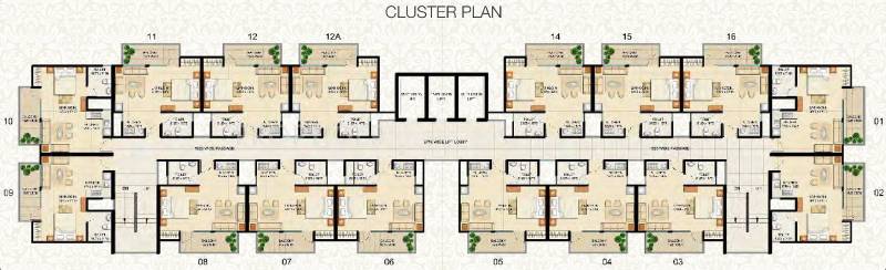 Images for Cluster Plan of Supertech Czar Suites
