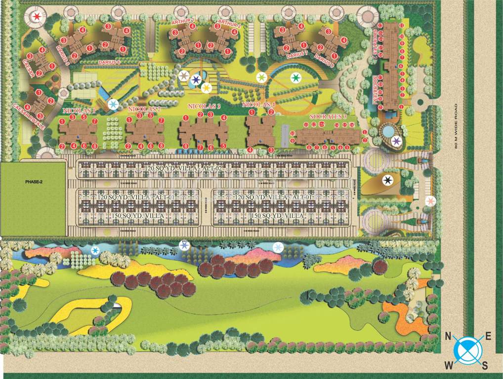  czar suites Images for Master Plan of Supertech Czar Suites