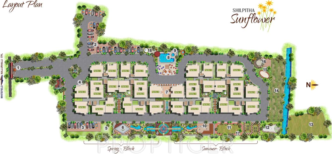 shilpitha sunflower Images for Layout Plan of Maithri Shilpitha Sunflower
