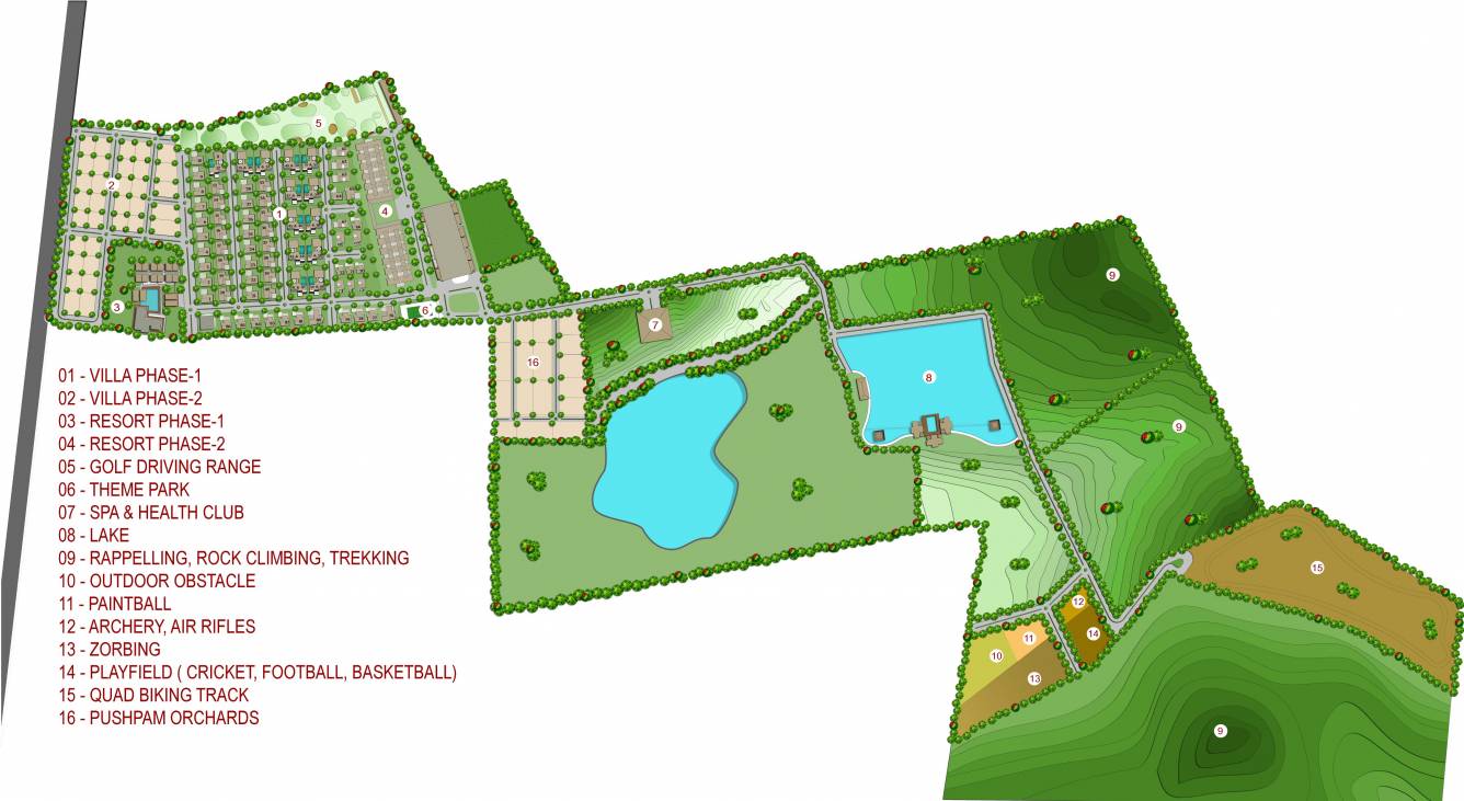  ranches Images for Master Plan of Pushpam Ranches