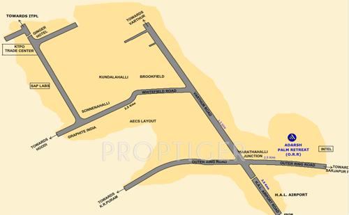  palm-retreat-villas Images for Location Plan of Adarsh Palm Retreat Villas