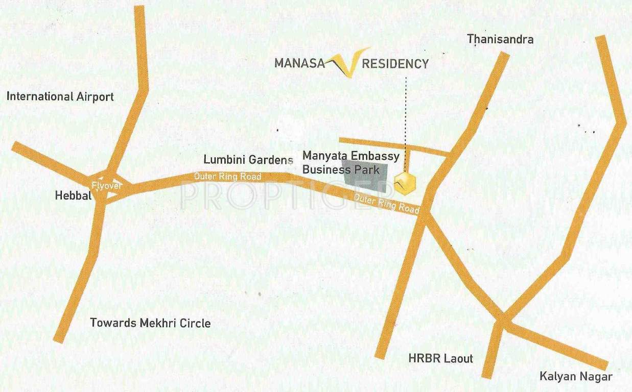 honey comb developer manasa residency Location Plan
