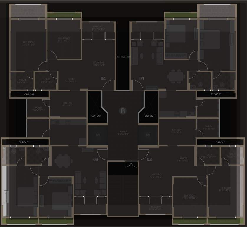  orchid woods Images for Cluster Plan of Goyal Orchid Woods