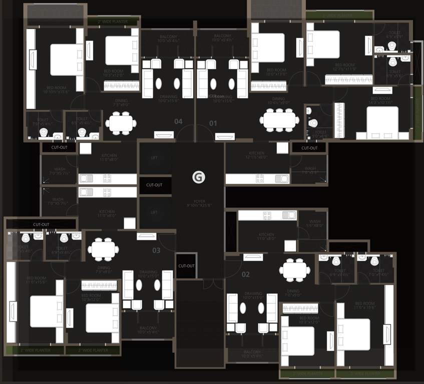  orchid woods Images for Cluster Plan of Goyal Orchid Woods