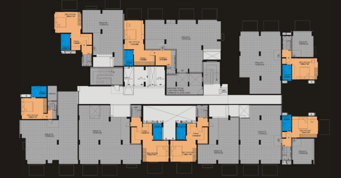  pyramid Heather Terrace Cluster Plan