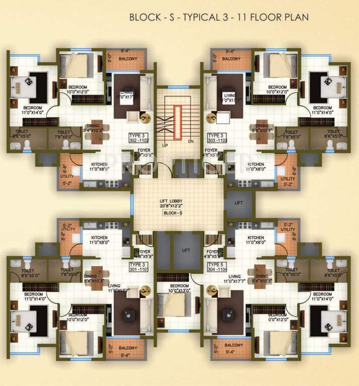  avenue Images for Cluster Plan of Ajmera Avenue