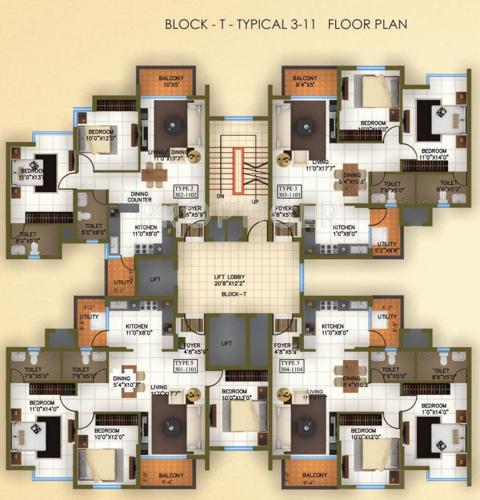 avenue Images for Cluster Plan of Ajmera Avenue