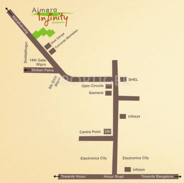  avenue Images for Location Plan of Ajmera Avenue