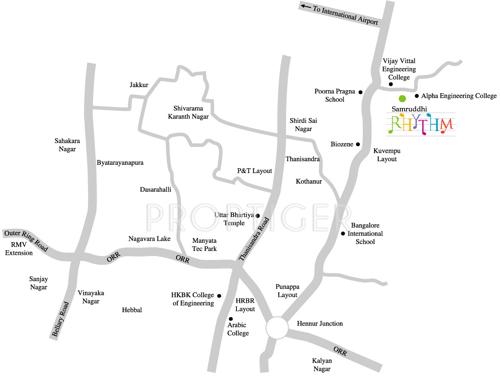  rhythm Images for Location Plan of Samruddhi Rhythm