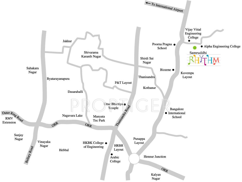  rhythm Images for Location Plan of Samruddhi Rhythm