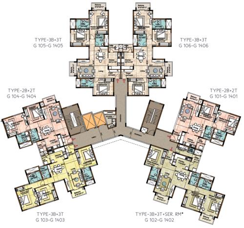  270-degrees Images for Cluster Plan of Purva 270 Degrees