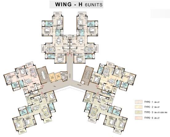  270 degrees Images for Cluster Plan of Purva 270 Degrees