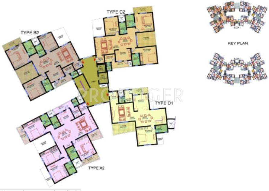 Images for Cluster Plan of Sobha Carnation
