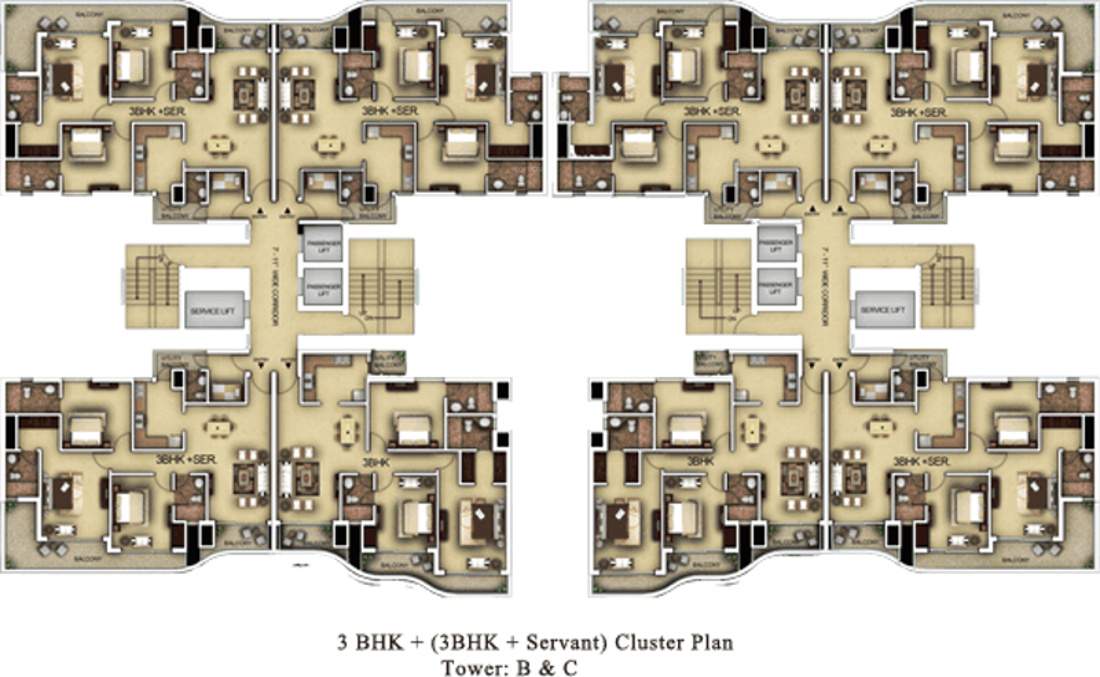  dews Images for Cluster Plan of Paras Dews