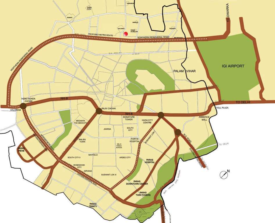  dews Images for Location Plan of Paras Dews
