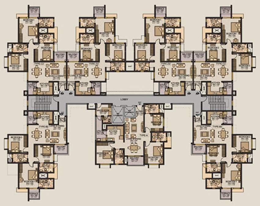  ivory Images for Cluster Plan of Sobha Ivory