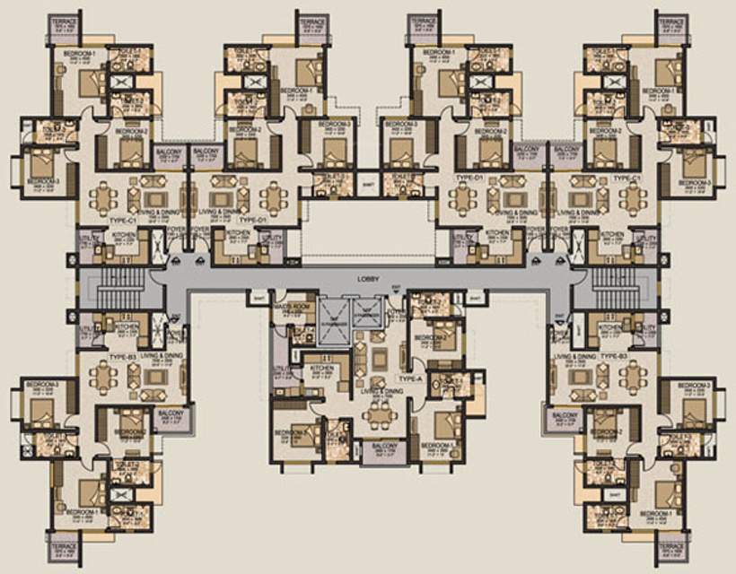  ivory Images for Cluster Plan of Sobha Ivory