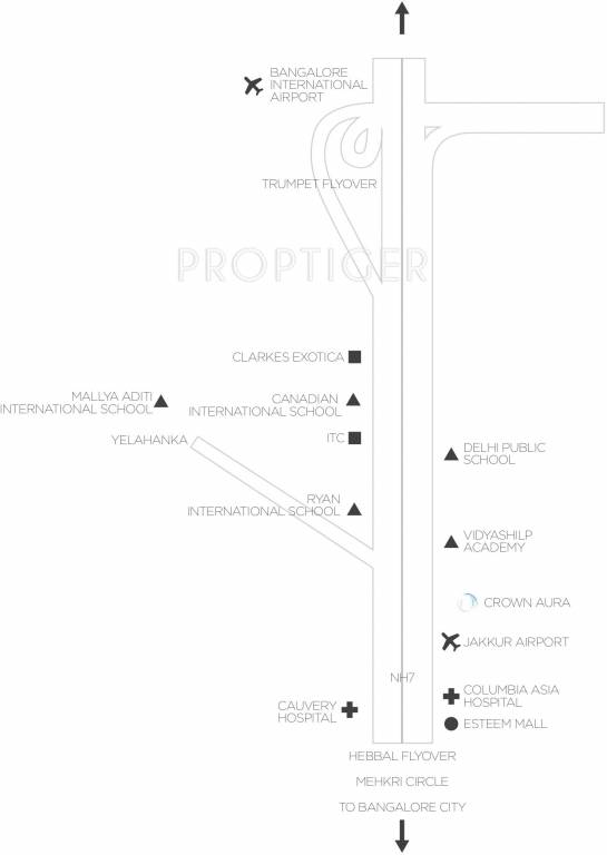 crown developers aura Location Plan