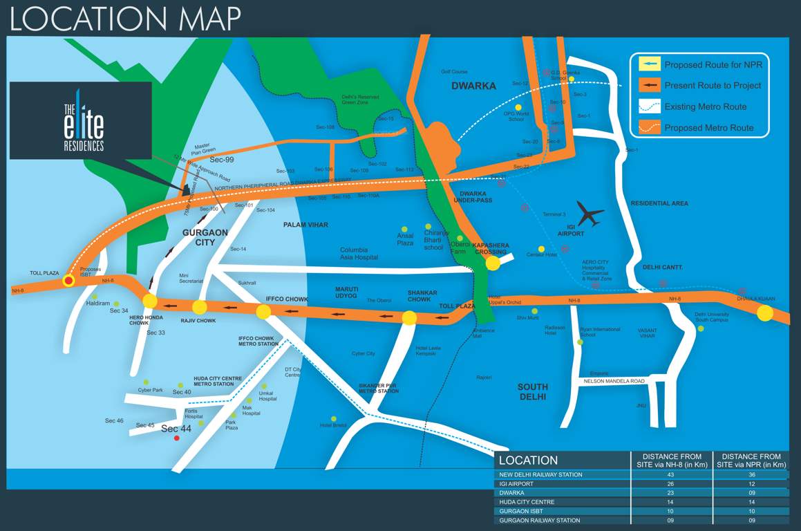  the elite residences Location Plan