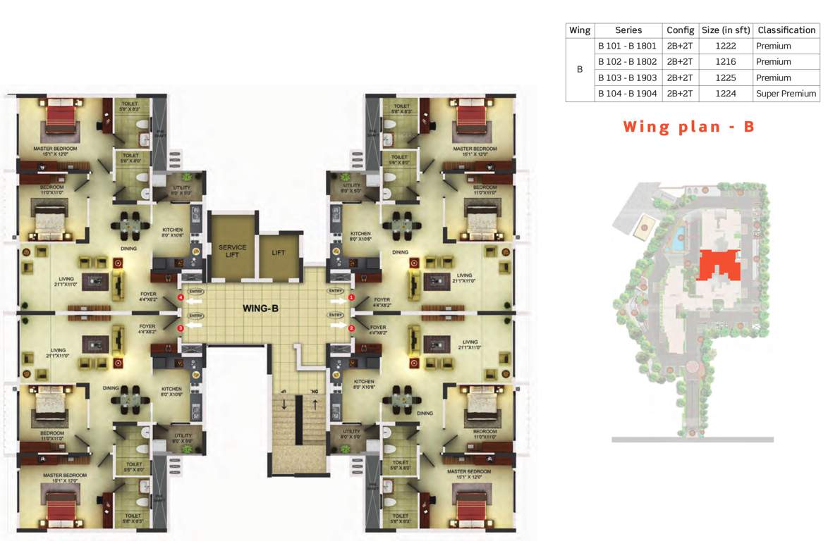 sunflower Images for Cluster Plan of Purva Sunflower