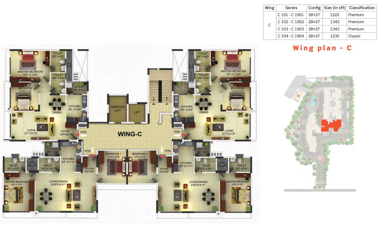 sunflower Images for Cluster Plan of Purva Sunflower