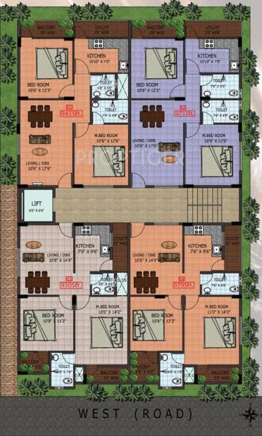 Images for Cluster Plan of SNB Sai Krupa Residency
