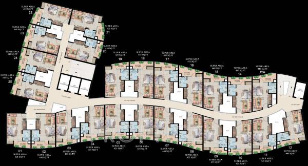Images for Cluster Plan of Supertech Ecosuites Images for Cluster Plan of Supertech Ecosuites