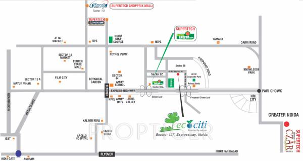 Images for Location Plan of Supertech Ecosuites Images for Location Plan of Supertech Ecosuites