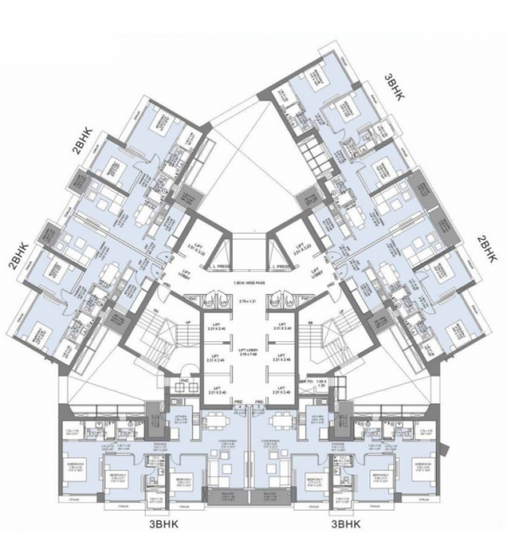  crescent-bay Tower 1 Cluster Plan