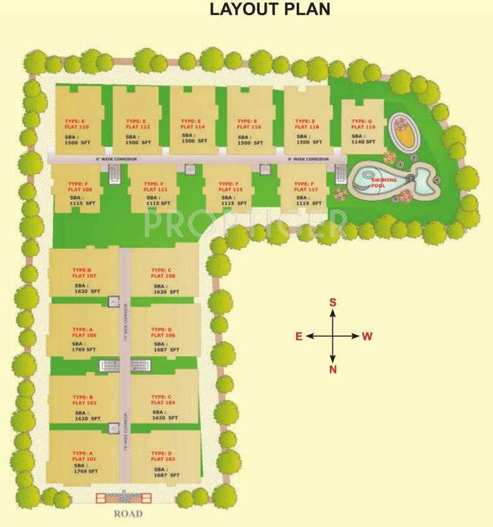 Images for Layout Plan of Sannidhi Whitestone Landmark