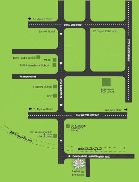 Images for Location Plan of Aashrithaa Brindavan