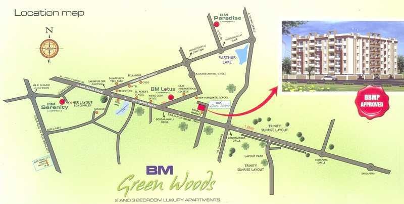  bm green woods Location Plan