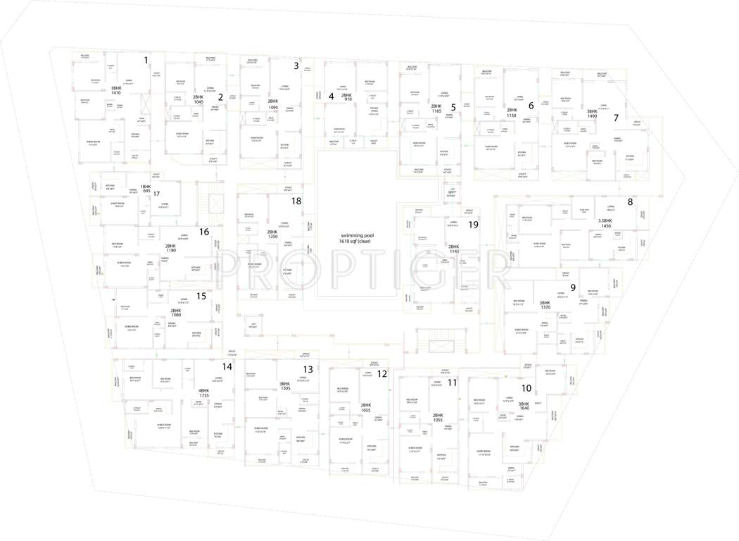  dew flower Images for Cluster Plan of Vaastu Dew Flower
